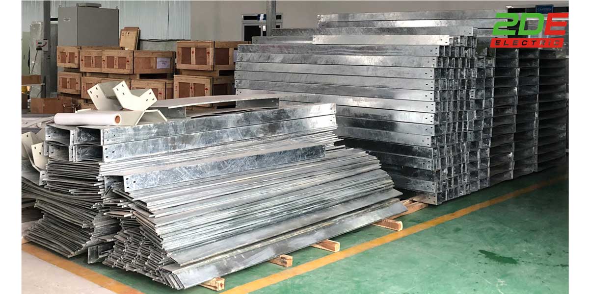 Thang máng cáp lắp ngoài trời cho dự án Solar