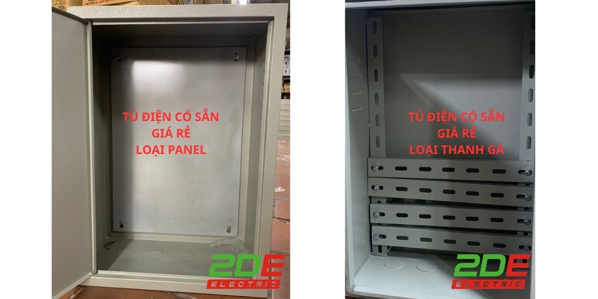 Vỏ tủ điện có sẵn loại Panel và Thanh gá