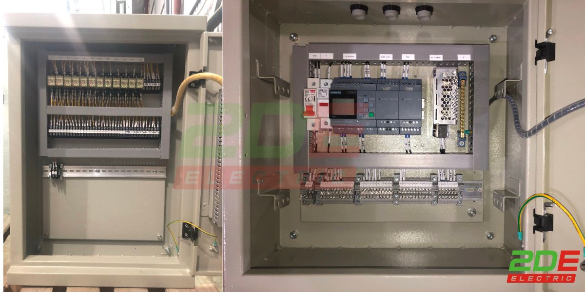 Bố trí thiết bị bên trong tủ điện có sẵn 
