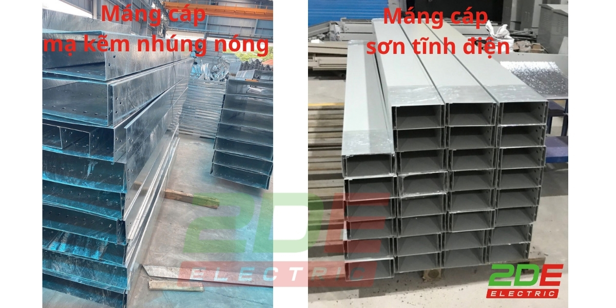 Máng cáp mạ kẽm nhúng nóng và máng cáp sơn tĩnh điện