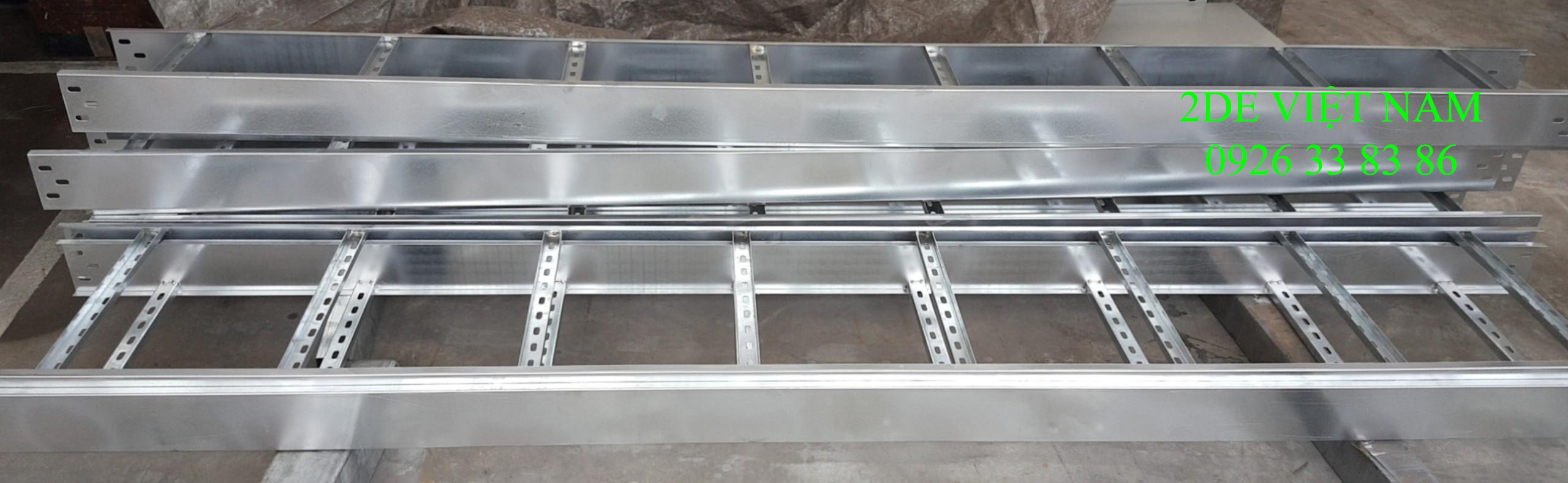 Thang cáp mạ kẽm nhúng nóng W300xH100mm