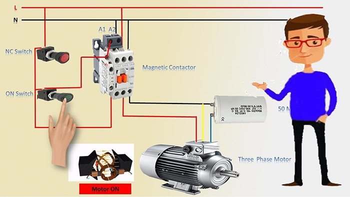 Cách đấu động cơ 3 pha đơn giản