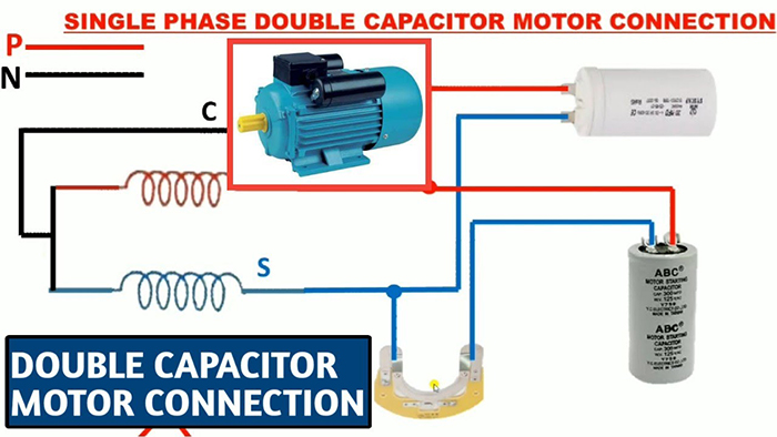 Sơ đồ cách lắp tụ bù 1 pha