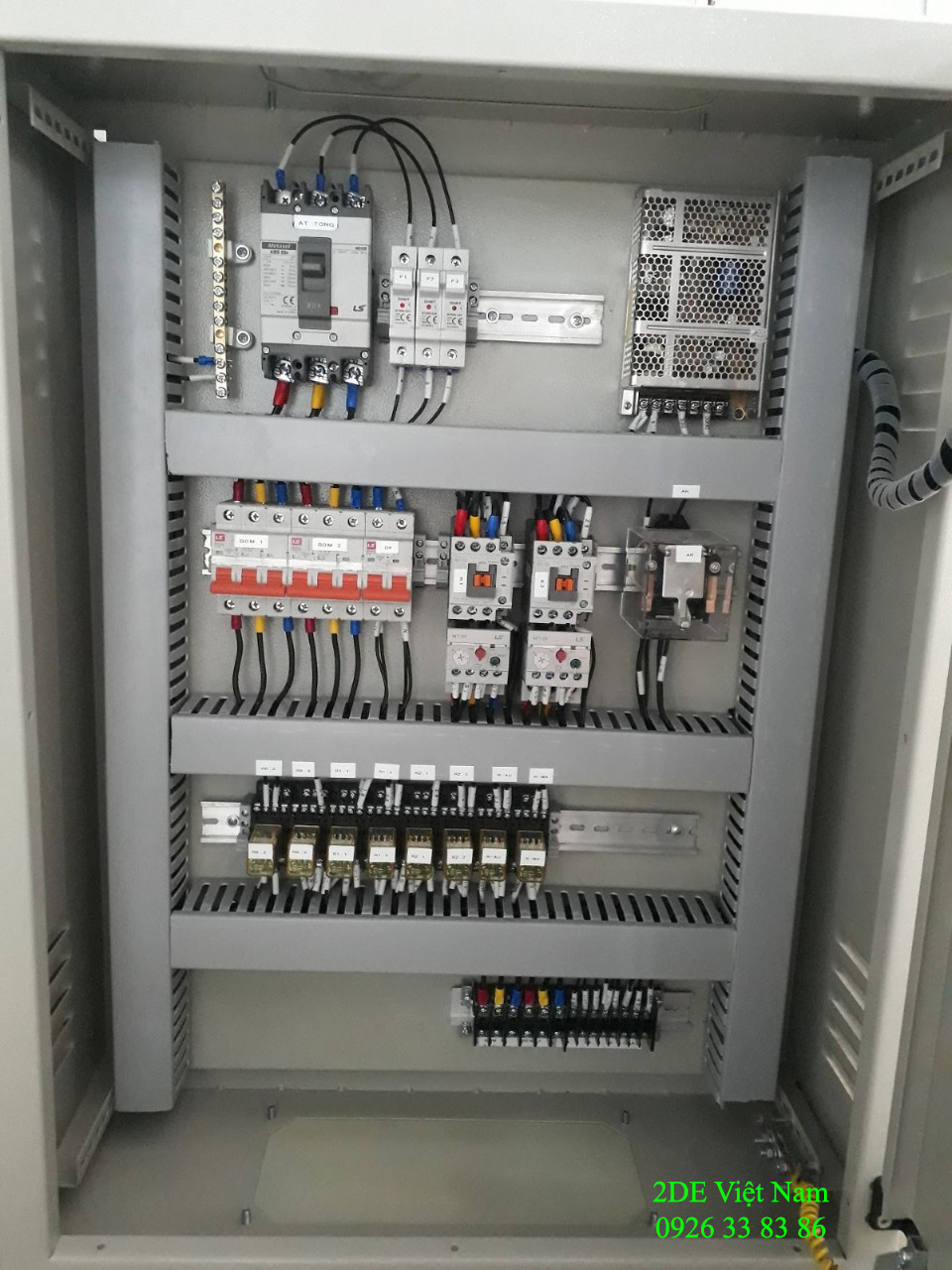 Panel tủ điện quạt tăng áp thang máy